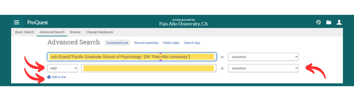 PQDT Advanced Search