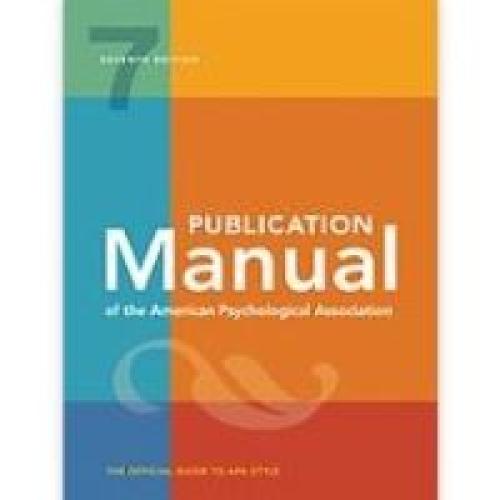 Photo of APA 7 Manual.