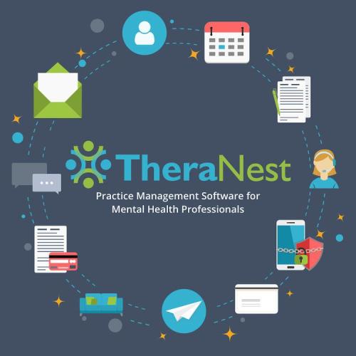 TheraNest graphic for online counseling