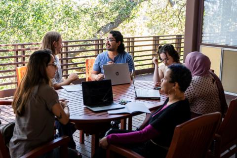 Students at Allen Calvin Campus at Palo Alto University