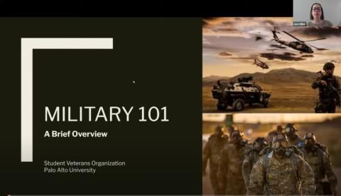 Military 101 Webinar Graphic
